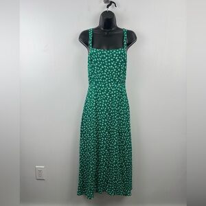 Reformation Women Green Nectarine Floral Dress Size 4